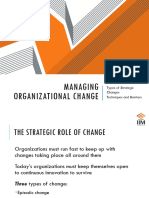 OB II Session 17-18 - Managing Organizational Change