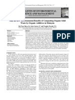 Mohdyunus, Journal Manager, Mini Review Environmental Benefits of Composting Organic Solid Waste by Organic Additives in Malaysia