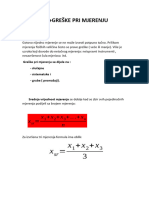 Greške Pri Mjerenju