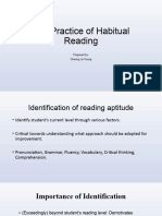 The Practice of Habitual Reading