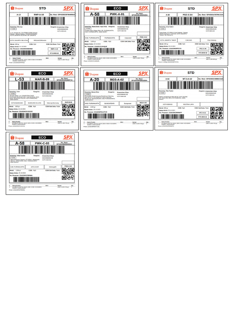 Resi paket pdf