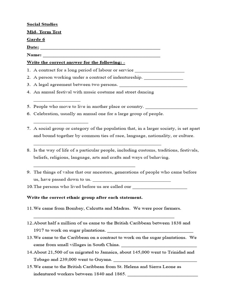 Social Studies Pdf Caribbean Trinidad And Tobago