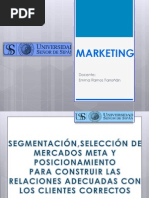 Segmentación, mercados meta, y posicionamiento USS