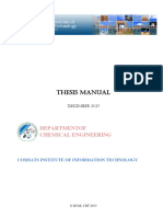 DChE-CIIT Thesis Manual 2013