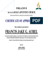 Certificate (Church)