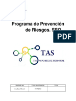 Programa de Prevencion de Riesgos SSO TAS