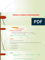 Présentation Cours Nombres Et Calculs Numériques