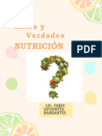 Post para Instagram Infografía Nutrición Moderno Naranja Pastel