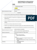 Manual de Funciones: Mantenimiento E Instalación de Muelles, Frenos Y/O Embragues