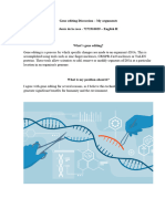 Gene Editing Discussion Paper