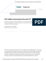 STF Valida Contratações Fora Da CLT - Impresso - Valor Econômico