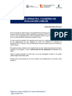 Tarea Alternativa Cuaderno de Evaluacion