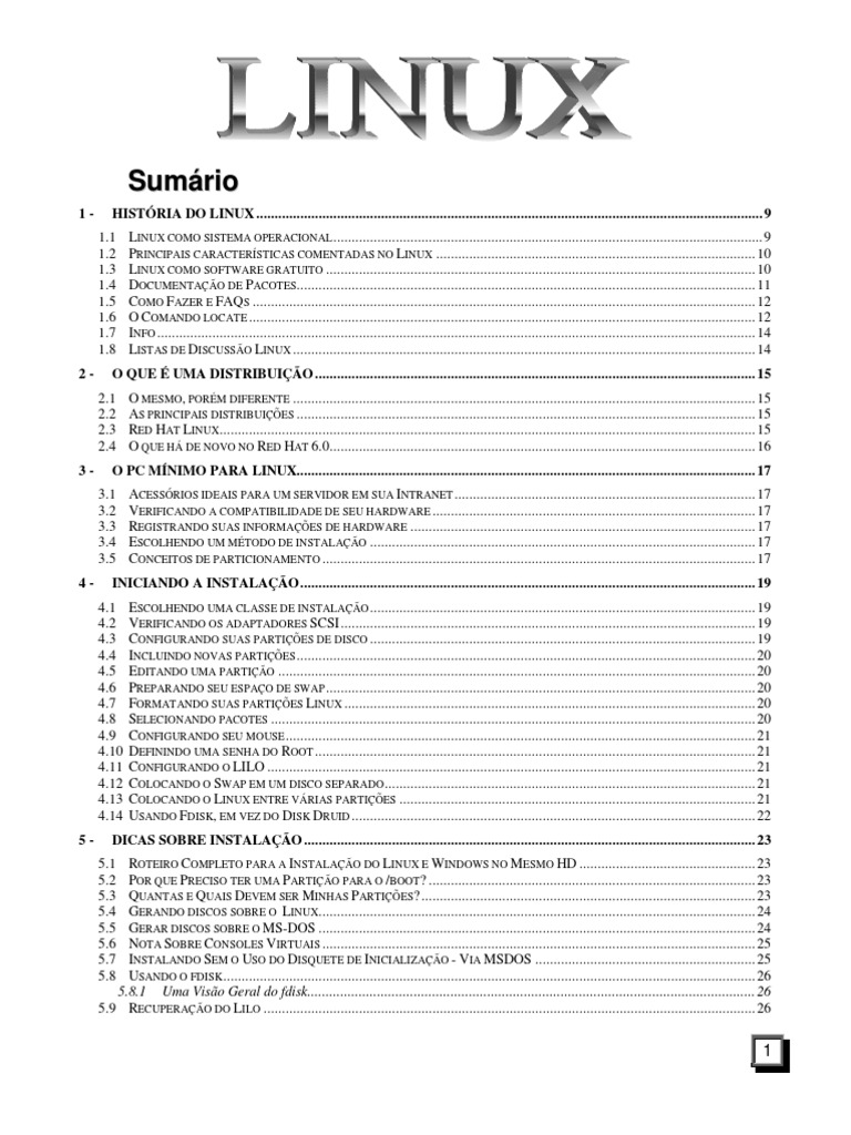 Apostila Linux | PDF | Linux | Shell (informática)