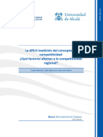 La Difícil Medición Del Concepto de Competitividad ¿Qué Factores Afectan A La Competitividad Regional?