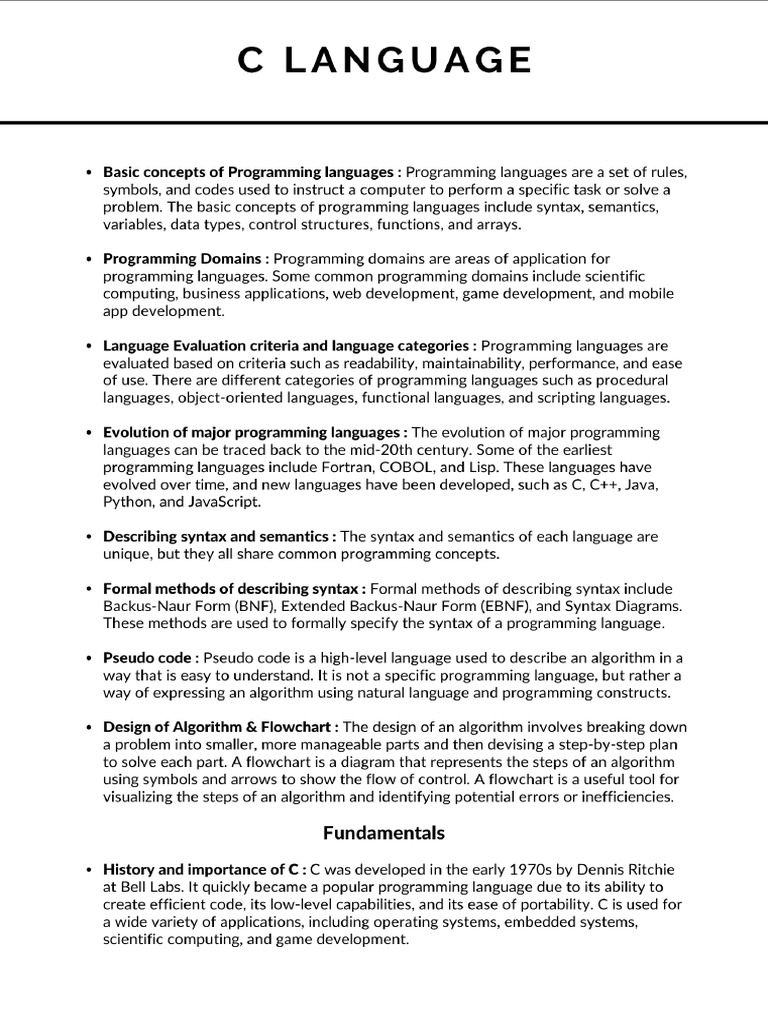 C Notes | PDF