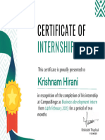 Krishnam Certificate