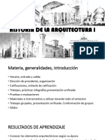 Historia de La Arquitectura I Intro