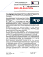 Modelo de Resolución Que Aprueba Reglamento de Infracciones