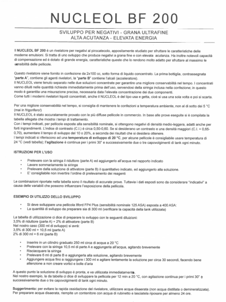 Nucleol BF Istruzioni | PDF