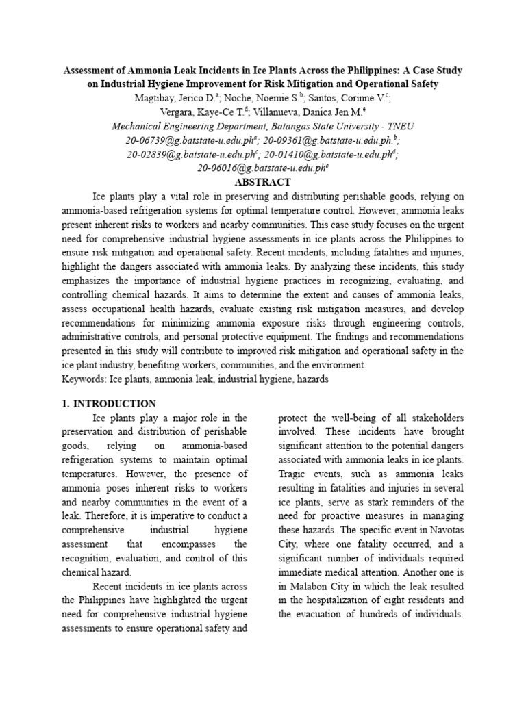 Group 2 - Final Case Study Report | PDF | Personal Protective Equipment ...