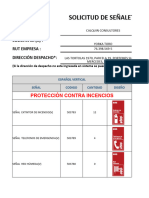 Formulario Señaléticas Seguridad SVE