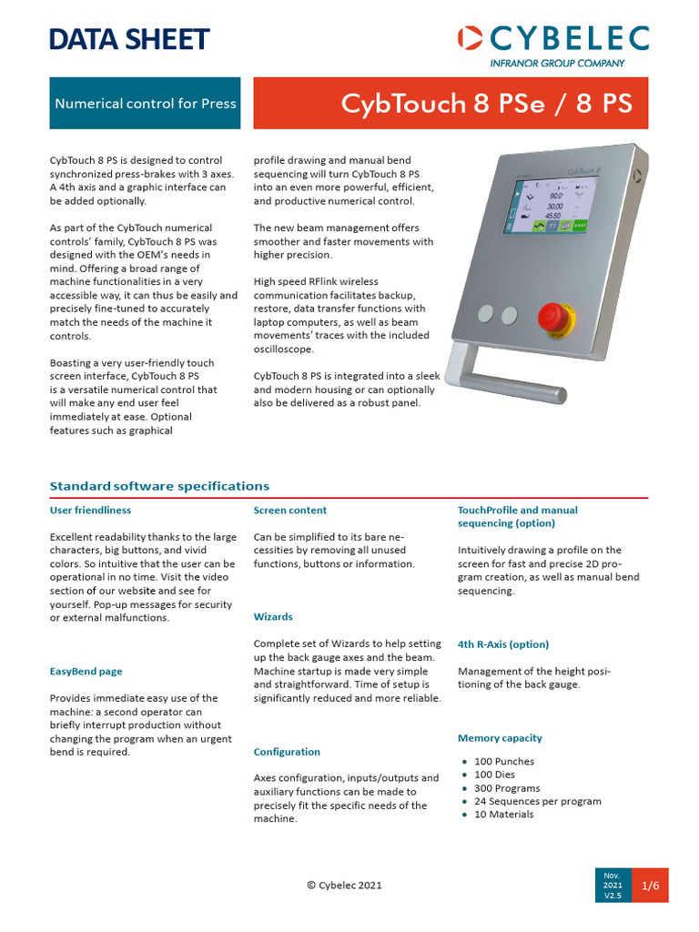 Datasheet cybtouch 8 pse ps v2 x en pdf power supply booting