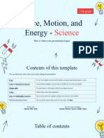 Force, Motion, and Energy - Science - 11th Grade by Slidesgo
