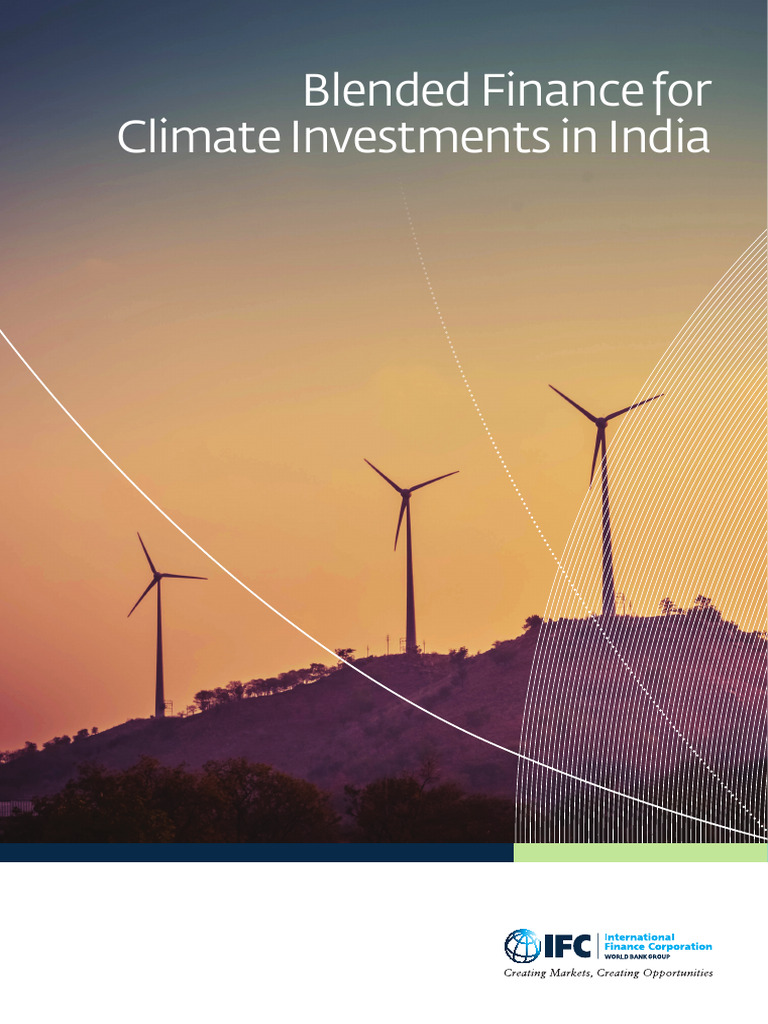 Report Blended Finance For Climate Investments In India Pdf Climate
