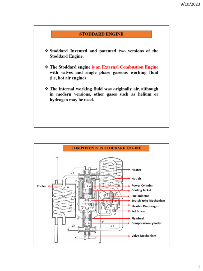 1.4 Stoddard Cycle PDF Internal Combustion Engine Thermal Expansion