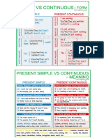 Present Simple Vs Cont