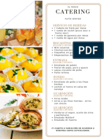 Carta Catering y Buffet