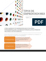 Tipos de Emprendedores: TEMA 1.3