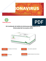Folleto Coronavirus IgG IgM