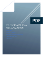 Filosofia de Una Organizacion