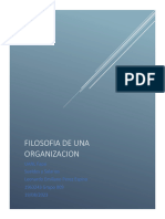 Filosofia de Una Organizacion