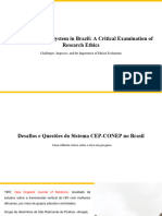 The CEP-CONEP System in Brazil - A Critical Examination of Research Ethics