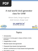 A Real World Clock Generator Class For UVM