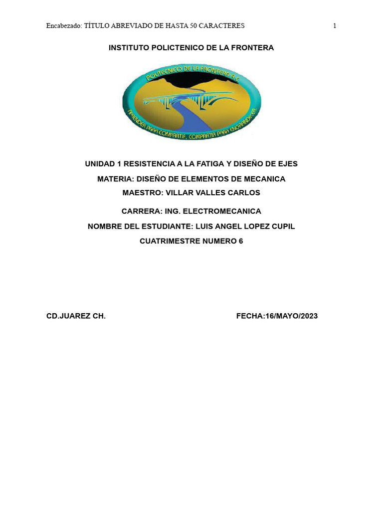 Fatiga y Diseño de Ejes en Ingeniería | PDF | Fatiga (material ...