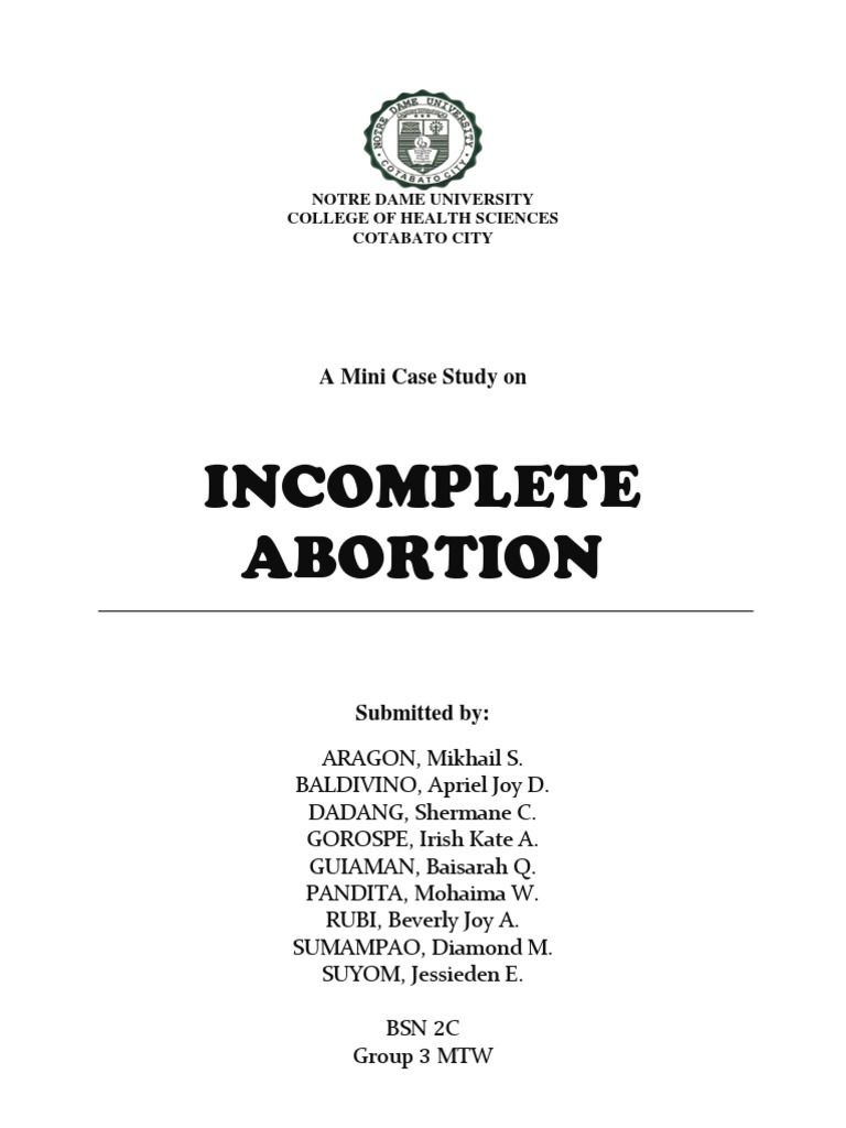 case study for abortion