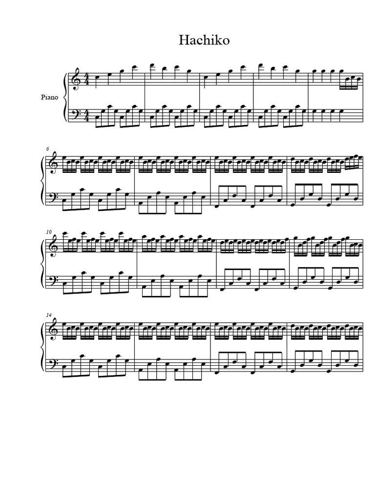 Movie Hachiko Theme PDF