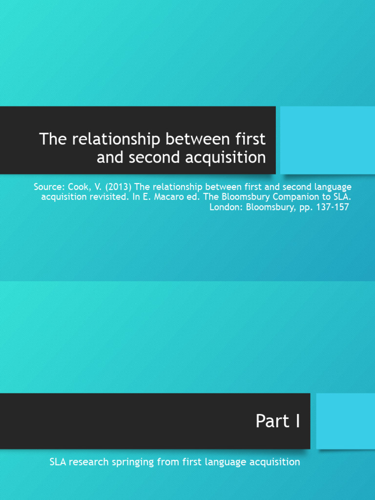2 First and Second Language Acquisition | Download Free PDF | Second ...