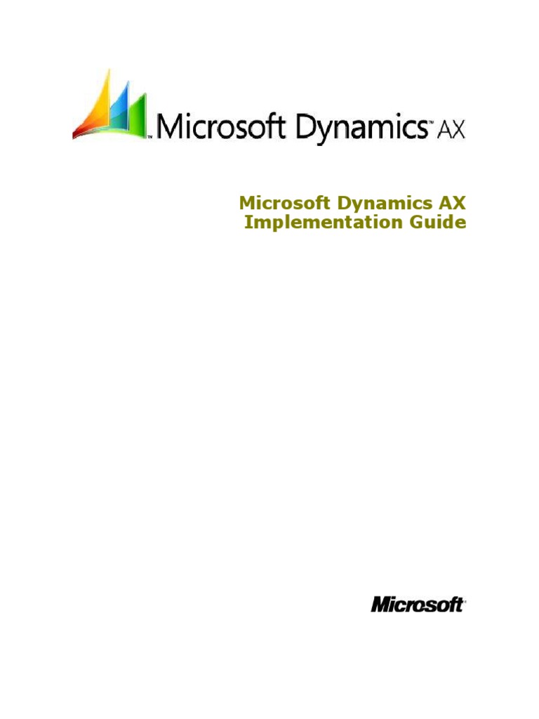 microsoft dynamics ax implementation guide pdf download