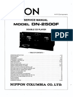 Denon dn2500f Service Manual