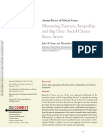 Measuring Fairness, Inequality, and Big Data: Social Choice Since Arrow