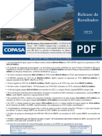 Release de Resultados: Reservatório Do Rio Manso