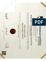 Diploma de Grado de Especialización en Psicología Clínica