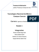 Procesos de Fabricación Reporte de Practica