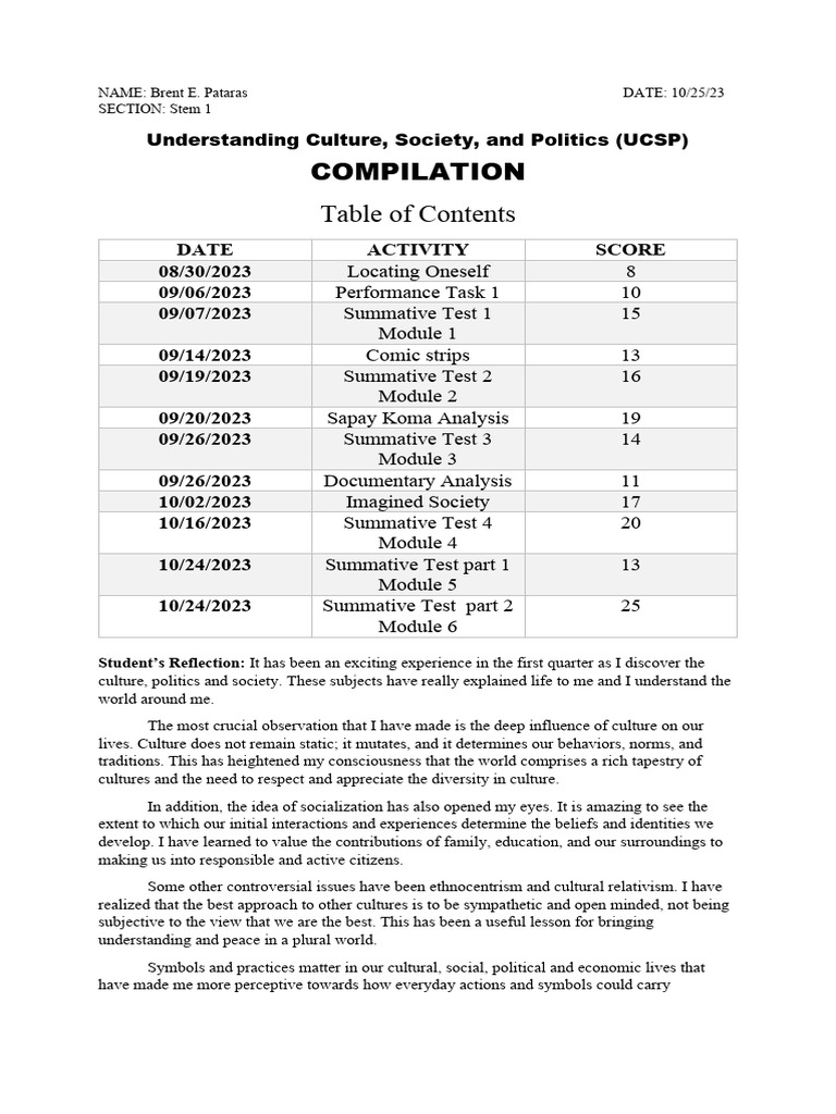 Ucsp Compilation | PDF