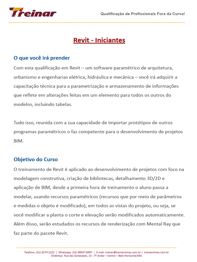 Curso de Revit para Iniciantes | PDF | Autodesk Revit | BIM