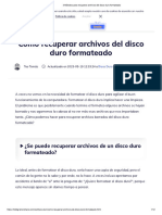 3 Métodos para Recuperar Archivos Del Disco Duro Formateado
